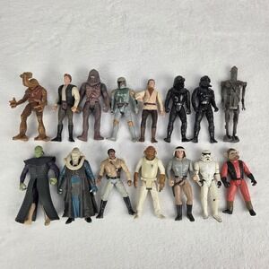 Vintage 1990s Kenner Star Wars Action Figure Lot of 15 No Accessories